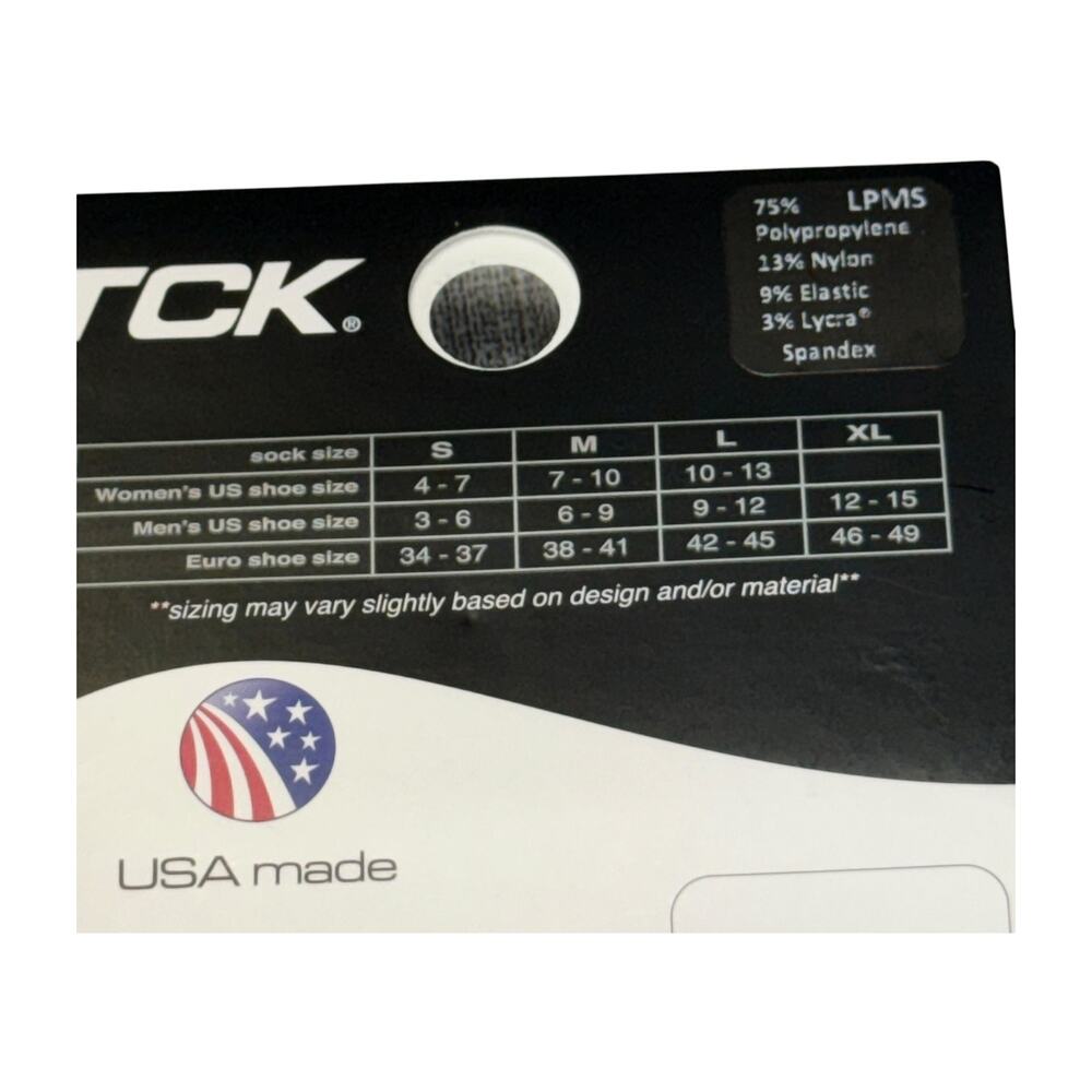 TCK Performance Over Calf Athletic Socks Medium NWT USA Made - Picture 6 of 7